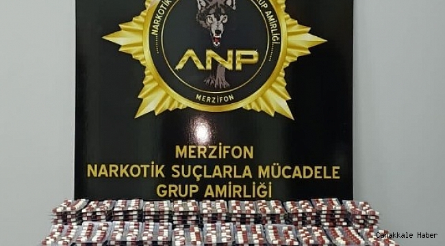 13 bin 944 adet sentetik ecza hapı ele geçirildi