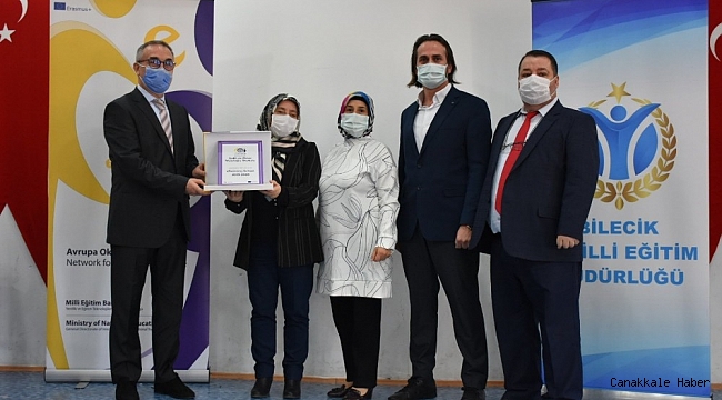 15 okul, 19 öğretmen Ulusal ve Avrupa Kalite Etiketi Sertifikasıyla ödüllendirildi