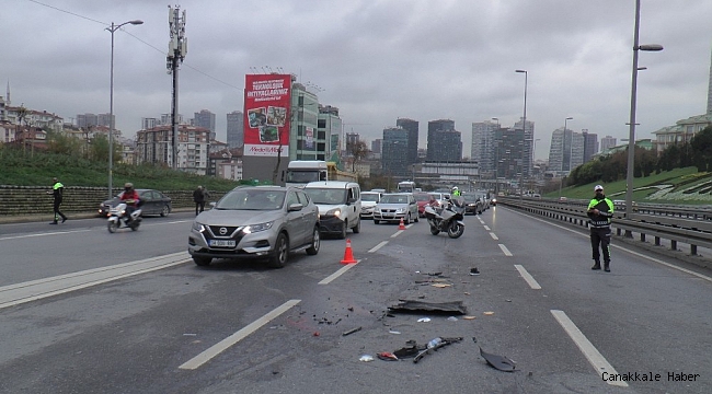 15 Temmuz Şehitler Köprüsü Edirne istikametinde trafik kazası: 3 yaralı