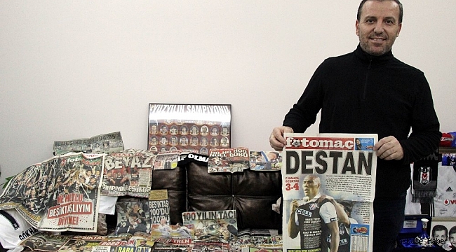 35 yıldır Beşiktaş&#039;ın gazetede çıkan haberlerini biriktiriyor