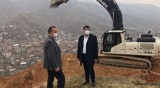 &#039;Seyir Tepesi&#039; yapılacak Efkar Dağı&#039;nda yol çalışması