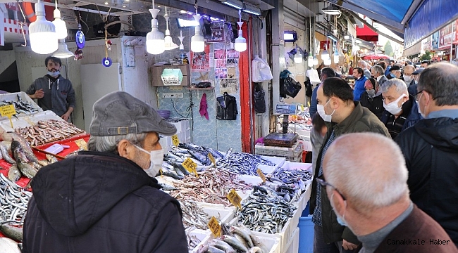 4 günlük yasak öncesi balıkçılara yoğun ilgi