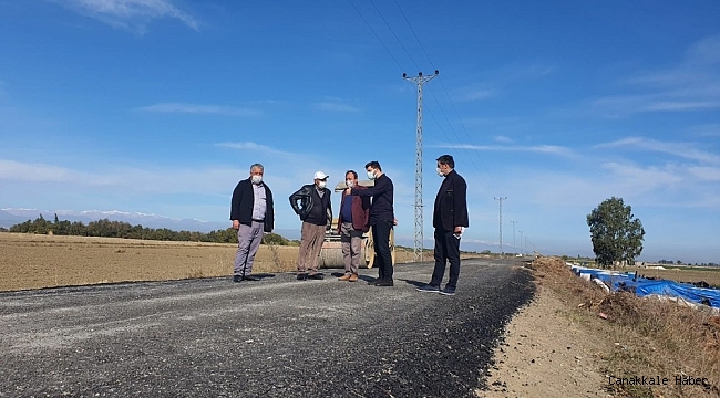 4 mahalleyi bağlayan grup yolunda asfalt çalışması yapıldı