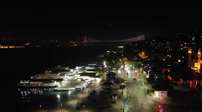 56 saatlik kısıtlamanın başlamasıyla Üsküdar Meydanı boş kaldı