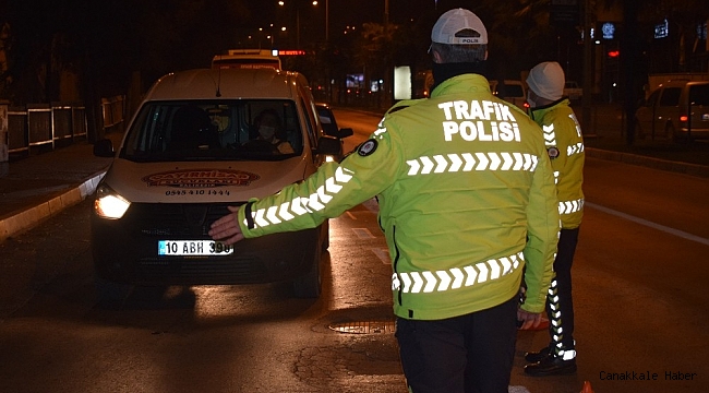 56 saatlik yasak Balıkesir'de başladı