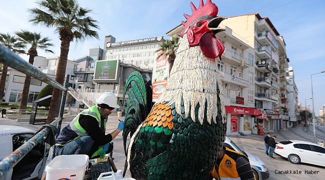 7 bin parçadan oluşan cam horozda bakım ve temizlik çalışmaları yapıldı