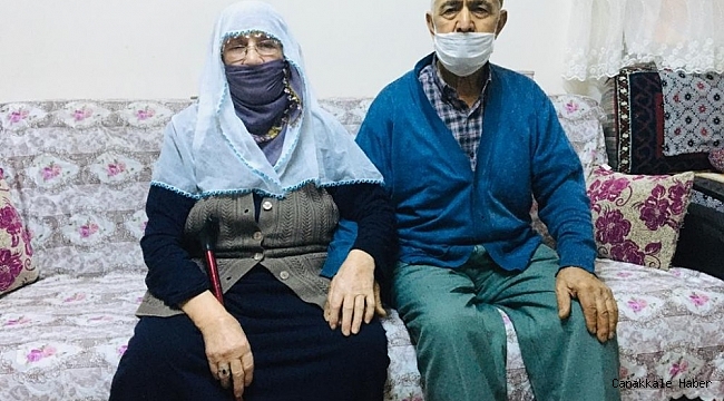 80&#039;lik çift korona virüsü birlikte yendi