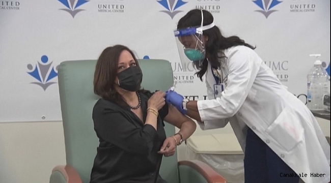 ABD&#039;nin seçilmiş Başkan Yardımcısı Harris, Covid-19 aşısı oldu