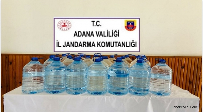 Adana&#039;da 120 litre kaçak içki ele geçirildi