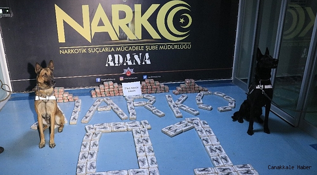 Adana&#039;da 77 kilo 500 gram eroin ele geçirildi