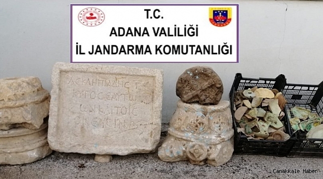 Adana'da Roma dönemine ait tarihi eserler ele geçirildi