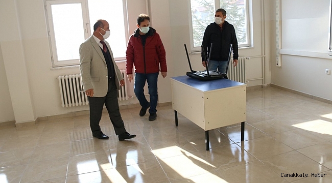 Adnan Menderes Ortaokulunda deprem güçlendirme çalışmaları tamamlandı