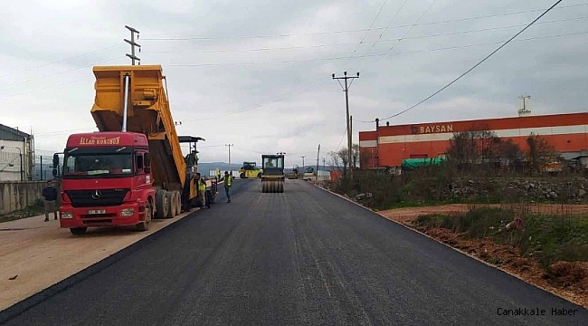 Ağır tonajlı araçların geçtiği yol daha güvenli hale geldi