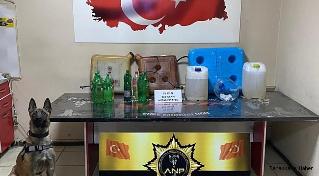 Ağrı&#039;da 91 kilo 860 gram metamfetamin maddesi ele geçirildi