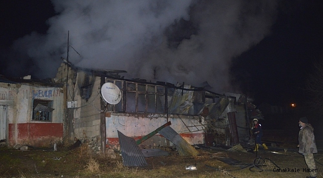 Ağrı'da ev yangını: 1 yaralı