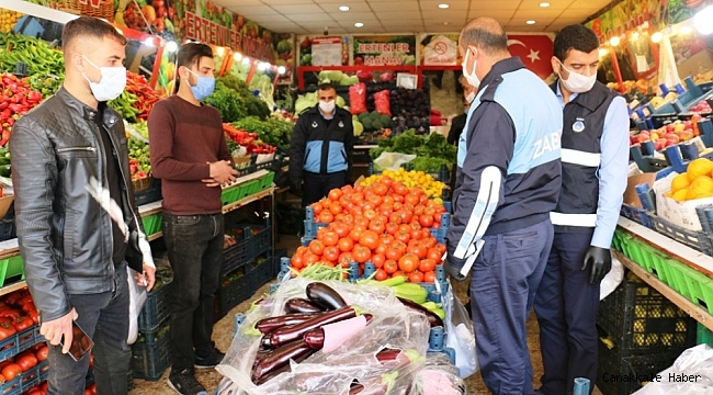 Akçakale&#039;de esnafa korona uyarısı
