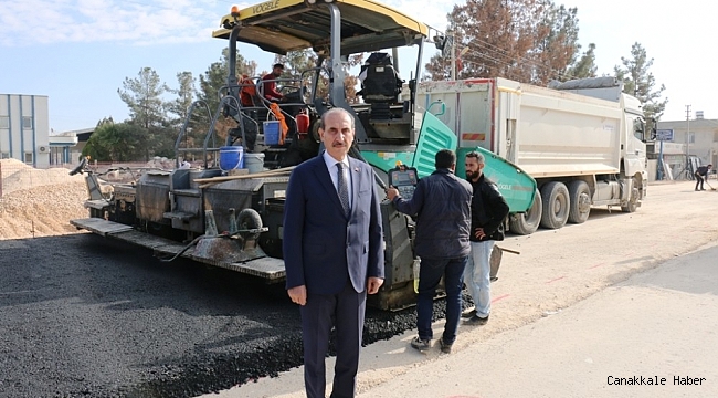 Akçakale&#039;de yapımı biten yol ulaşıma açılıyor