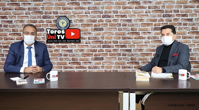 Akdeniz Kent Konseyi Başkanı Mustafa Erim Toros Üni TV'nin konuğu oldu