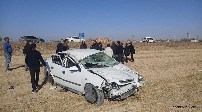 Aksaray'da otomobil şarampole devrildi: 4 yaralı