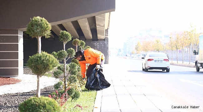 Aksaray'da yeşil alanlar kışa hazırlandı
