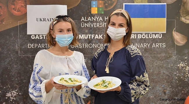 Alanya Hep&#039;in mutfağına giren Ukraynalı öğrenciler, geleneksel yemeklerini yaptı
