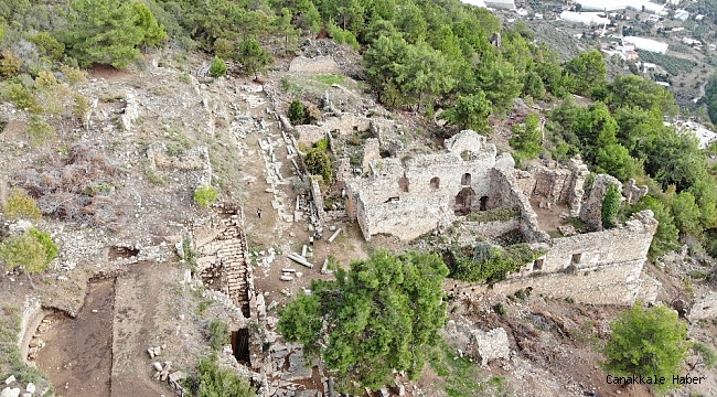 Alanya'daki gün yüzüne çıkarılan Syedra Antik Kenti ziyaretçi akınına uğruyor
