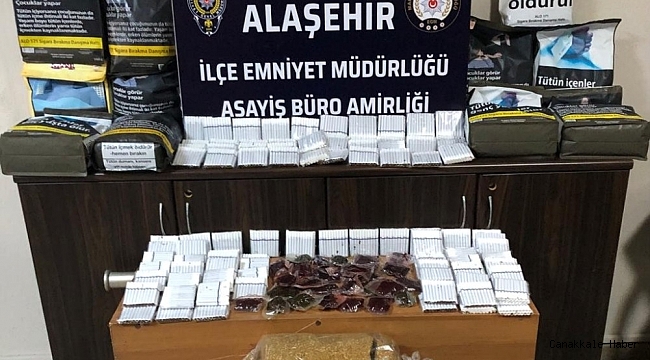 Alaşehir'de kaçak tütün operasyonu