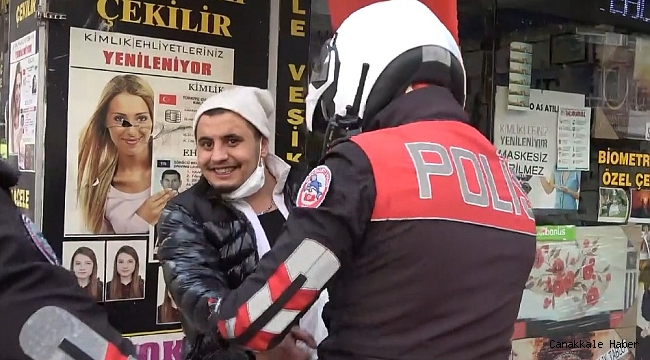 Alkollü şehir magandası, polisi bile şaşırttı