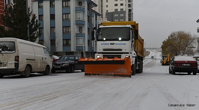 Altındağ Belediyesinde kar teyakkuzu