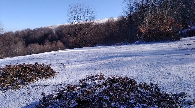 Amasya&#039;nın yükseklerinde kar yağışı