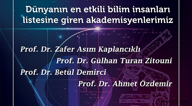 Anadolu Üniversitesi akademisyenleri &quot;Dünyanın En Etkili Bilim İnsanları&quot; listesinde
