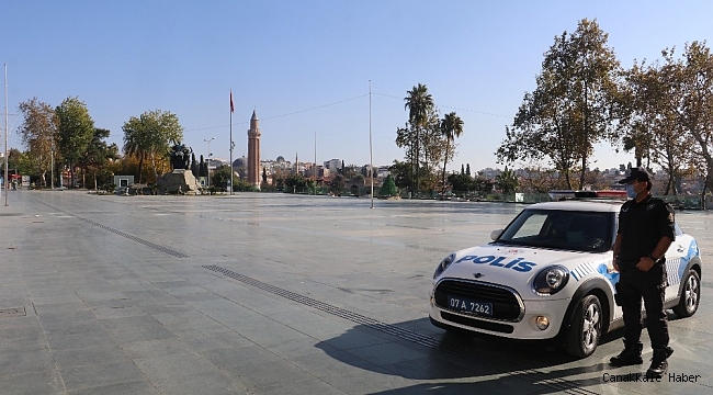 Antalya kısıtlamada sessizliğe büründü