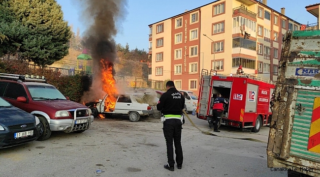 Aracının marşına bastı, az daha canından oluyordu