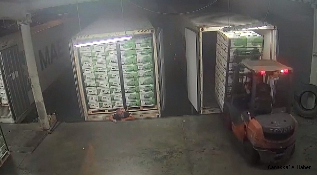 Arnavutöy'de iş kazasında feci ölüm kamerada