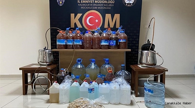 Avanos&#039;ta sahte alkol operasyonu düzenlendi