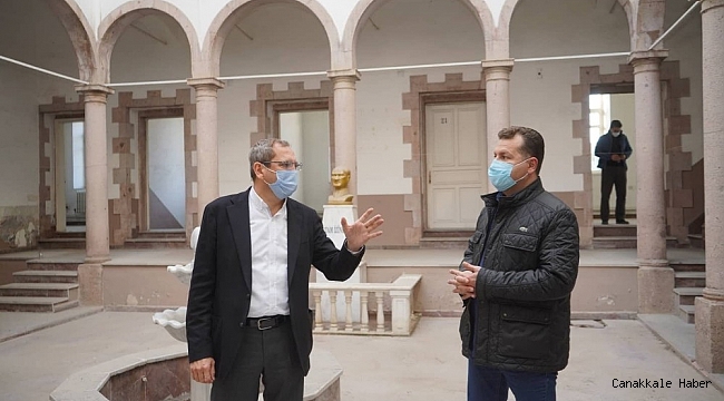 Ayvalık'ta projeler için Başkan Ergin ve Büyükşehir Belediye Başkanı Yılmaz el ele