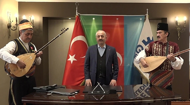 Azerbaycan&#039;ın Karabağ zaferini başkan ile böyle kutladılar