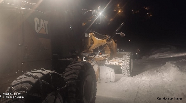 Bahçesaray'da karla mücadele