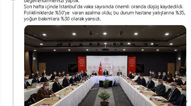 Bakan Koca'dan İstanbul açıklaması: "Polikliniklerde yüzde 50'ye varan azalma oldu"