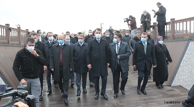 Bakan Kurum Balıkesir'de incelemelerde bulundu