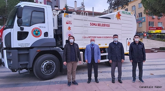 Bakanlıktan Soma Belediyesine 1 milyonluk araç hibe edildi