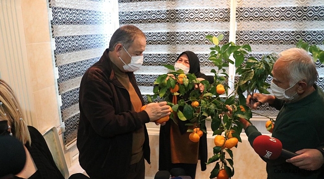 Balkonda yetiştirdi, Özhaseki'ye ikram etti