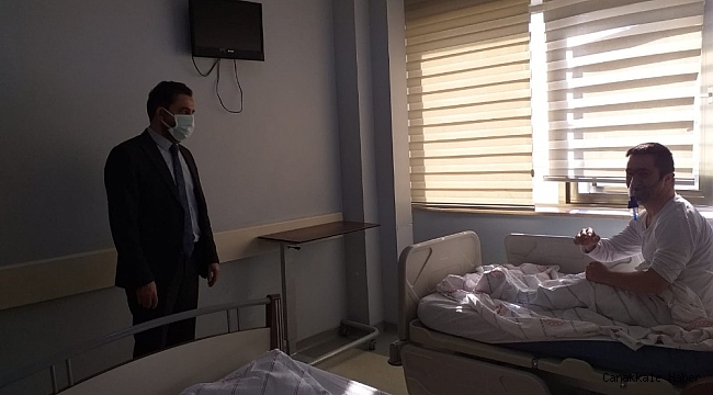 Başhekim Çelik&#039;ten hasta ve personele moral ziyareti