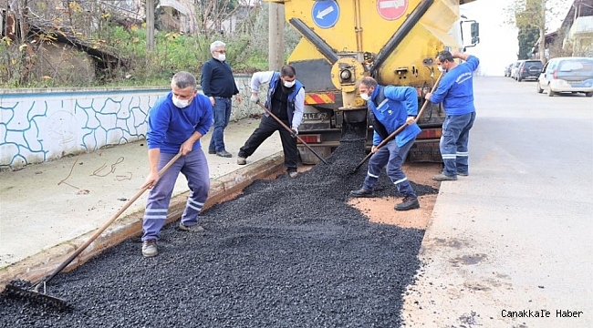 Başiskele'ye hafta sonunda 120 ton asfalt kullanıldı