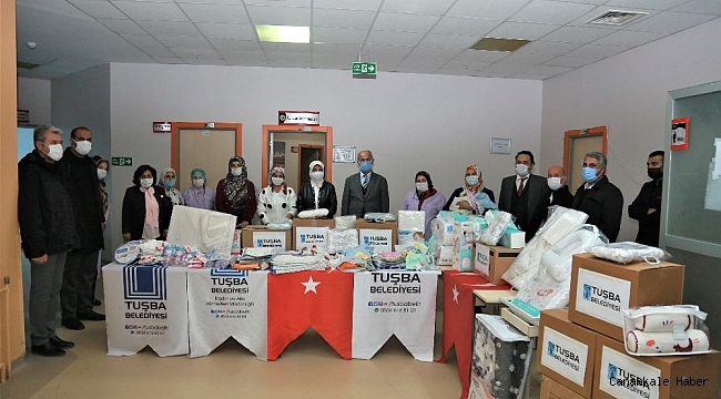 Başkan Akman&#039;dan tedavi gören bebeklere malzeme desteği