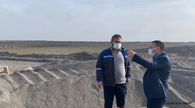 Başkan Beyoğlu Asfalt Plenti ve Taş Kırma Eleme Tesisinde incelemelerde bulundu