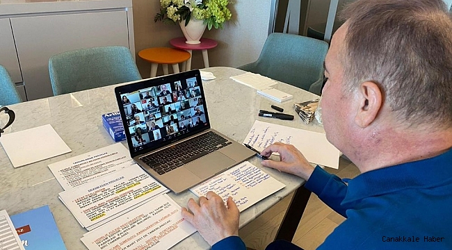 Başkan Böcek ,proje talimatlarını çevrimiçi verdi