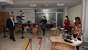 Başkan'dan personele yeni yıl ziyareti