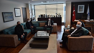 Başkan Gökhan konuklarını ağırladı