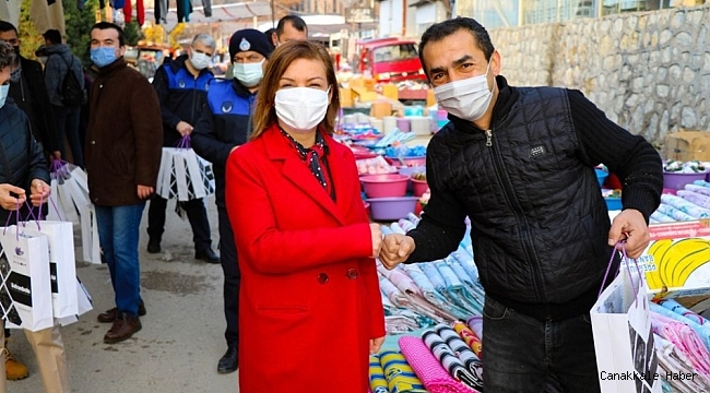 Başkan Köse pazarcı esnafının yeni yılını kutladı